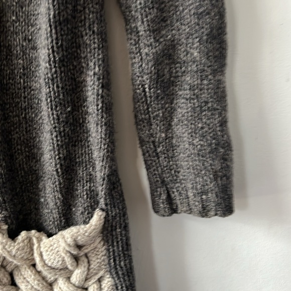 Sparrow size Small gray open front cardigan - Picture 6 of 11